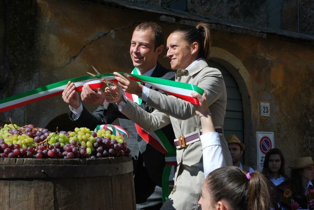 Andrea Dal Prete e Silvia Razzi durante l'inaugurazione della Fiera
