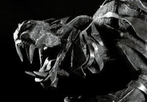 La Tigre di Mompracem (particolare), 2011, bronzo, cm 89x60x37