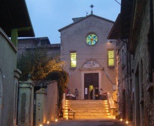 Chiesa di sera quadr