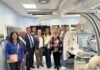 Personale sanitario nella sala di emodinamica dell'Ospedale di Gavardo