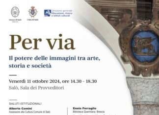 l potere delle immagini: l’Ateneo di Salò esplora arte e storia Locandina Convegno Per via 11 ottobre 2024 NEW