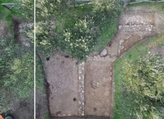 Scavi archeologici a Sirmione: nuove scoperte alle Grotte di Catullo Locandina Scavi Aperti 01 724x1024