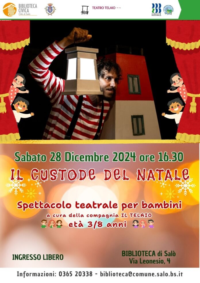 28 DIC 2024 TEATRO  bambini IL CUSTODE DEL NATALE