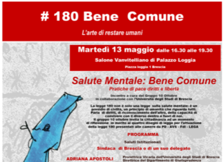 Brescia e salute mentale: convegno sui diritti fondamentali Salute mentale bene comune 13 maggio Locandina