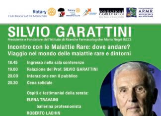 Montichiari Ospita il Prof. Garattini: Focus sulle Malattie Rare e la Ricerca Locandina Garattini RC Montichiari 04 06 25