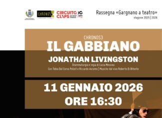 Gargnano: spettacolo teatrale dedicato alle famiglie con “Il Gabbiano” Jonathan Livingston teatro 11 gennaio 2026 Gargnano