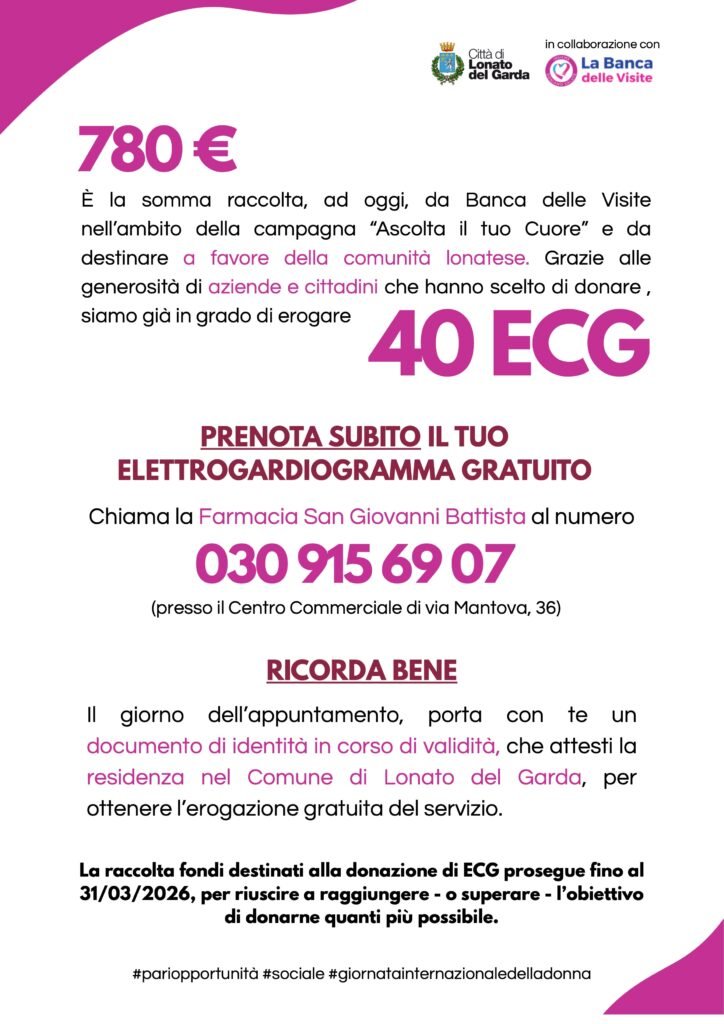 Campagna Ascolta il tuo Cuore PrenotazioneECG 2