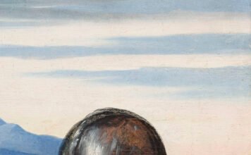 Ritratto di cavaliere addormentato con armatura in chiesa di Lonato.