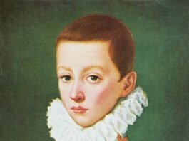 Ritratto di San Luigi Gonzaga giovane nelle nuove formelle di Montichiari.