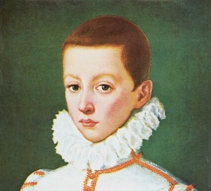 Montichiari, presentate le nuove formelle di San Luigi Gonzaga nel terzo centenario di canonizzazione Ritratto di San Luigi Gonzaga giovane nelle nuove formelle di Montichiari.