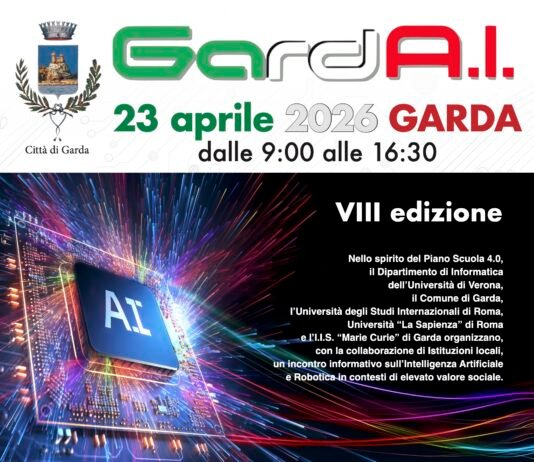 Locandina evento GardA.I. 2026 a Garda su intelligenza artificiale e robotica.