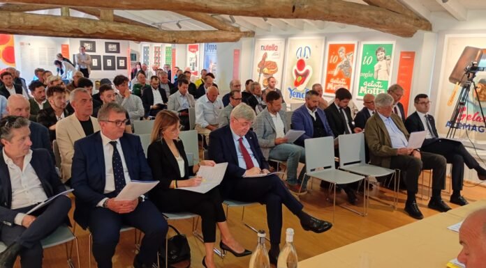 Partecipanti alla conferenza sul bilancio Gardalatte a Lonato