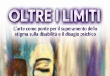 Locandina mostra collettiva "Oltre i limiti" alla Biblioteca Comunale di Bardolino.