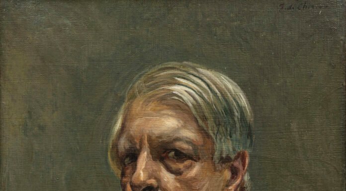 Autoritratto di Giorgio de Chirico esposto alla mostra di Desenzano 2026