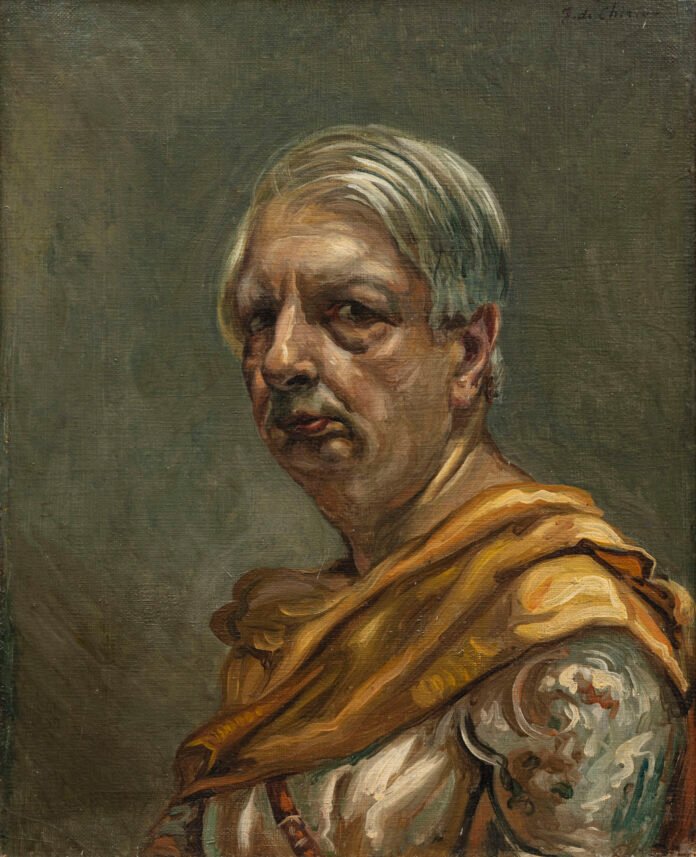 Autoritratto di Giorgio de Chirico esposto alla mostra di Desenzano 2026