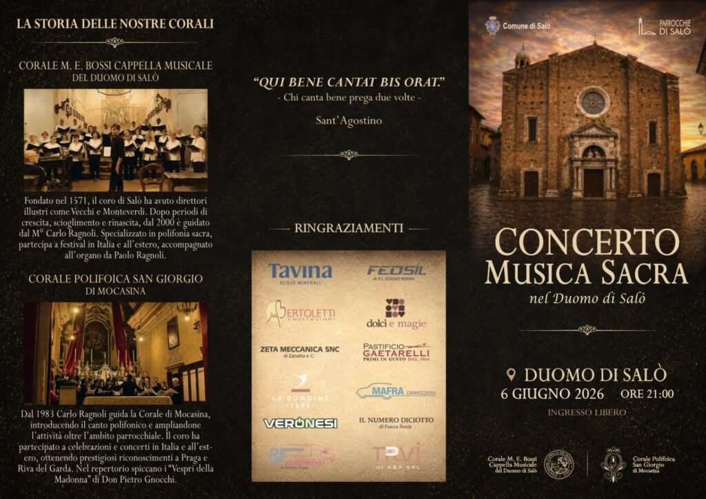 Musica sacra a Salo un grande concerto omaggia Marco Enrico Bossi e Ferdinando Bertoni1