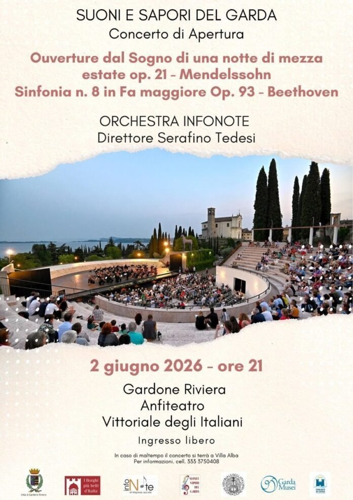 Concerto Gardone Riviera all'anfiteatro del Vittoriale degli Italiani.