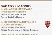 Programma del Maggio Monteclarense con corteo medievale a Montichiari