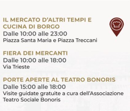 Programma eventi Maggio Monteclarense con mercato e visite guidate a Montichiari