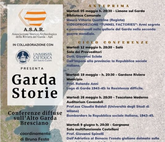 Locandina dell'evento Garda Storie 2026 sull'Alto Garda Bresciano