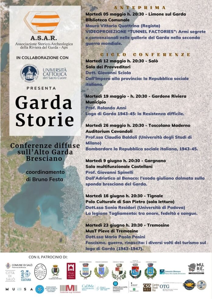 Locandina dell'evento Garda Storie 2026 sull'Alto Garda Bresciano