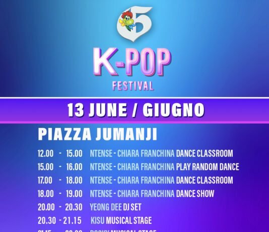 Programma del Gardaland K-Pop Festival il 13 giugno a Gardaland Resort.