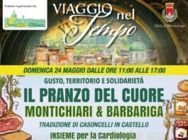 Locandina del Pranzo del Cuore per cardiologia a Montichiari e Barbariga