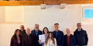 Rappresentanti della Comunità del Garda durante l'inaugurazione sede distaccata a Bardolino.