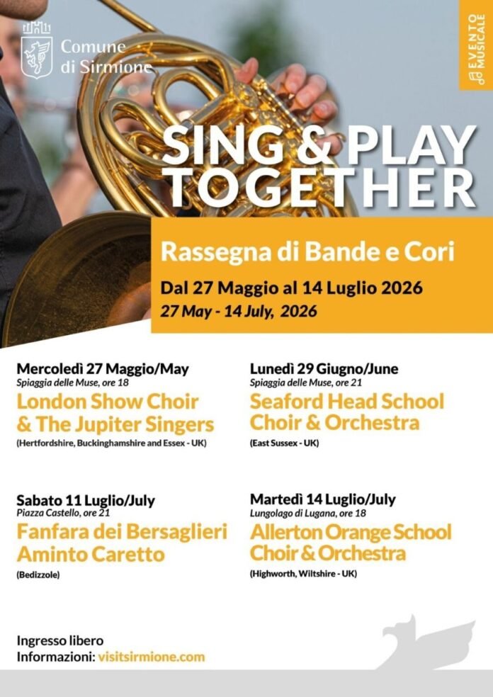 Locandina della rassegna Sing & Play Together a Sirmione 2026