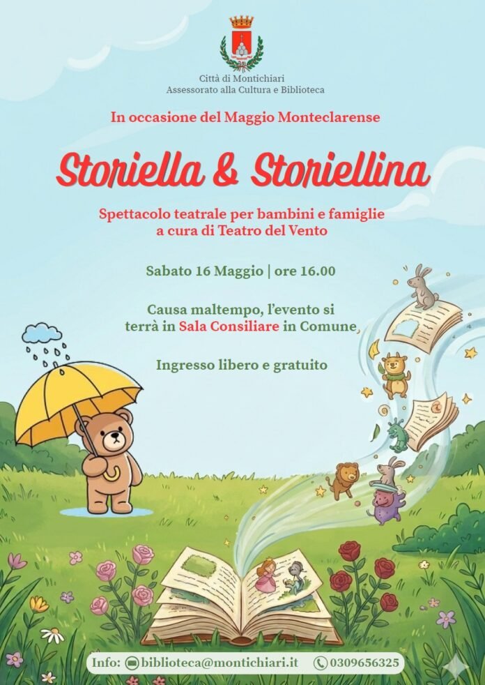 Locandina spettacolo teatrale per bambini 
