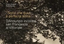 Statua di san Francesco nel giardino del Vittoriale a Torino