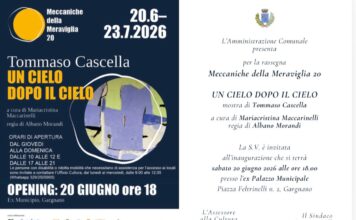 A Gargnano la mostra di Tommaso Cascella “Un cielo dopo il cielo” Un Cielo dopo il cielo