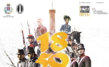 Locandina della rievocazione storica della battaglia di Solferino 1859.