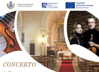Concerto di violinisti Valiulina e Liviabella a Gargnano il 6 giugno 2026 Locandina del concerto violinisti Valiulina e Liviabella a Gargnano 2026.