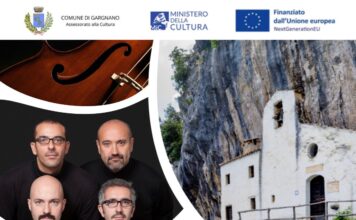 Locandina escursione e concerto all’alba all’Eremo di San Valentino a Gargnano.