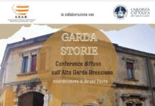 Locandina conferenza sull’esodo giuliano-dalmata a Gargnano.