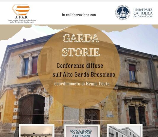 Locandina conferenza sull’esodo giuliano-dalmata a Gargnano.