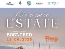 Musica e gastronomia a Bogliaco per la Festa di inizio Estate La locandina della Festa di inizio Estate a Bogliaco