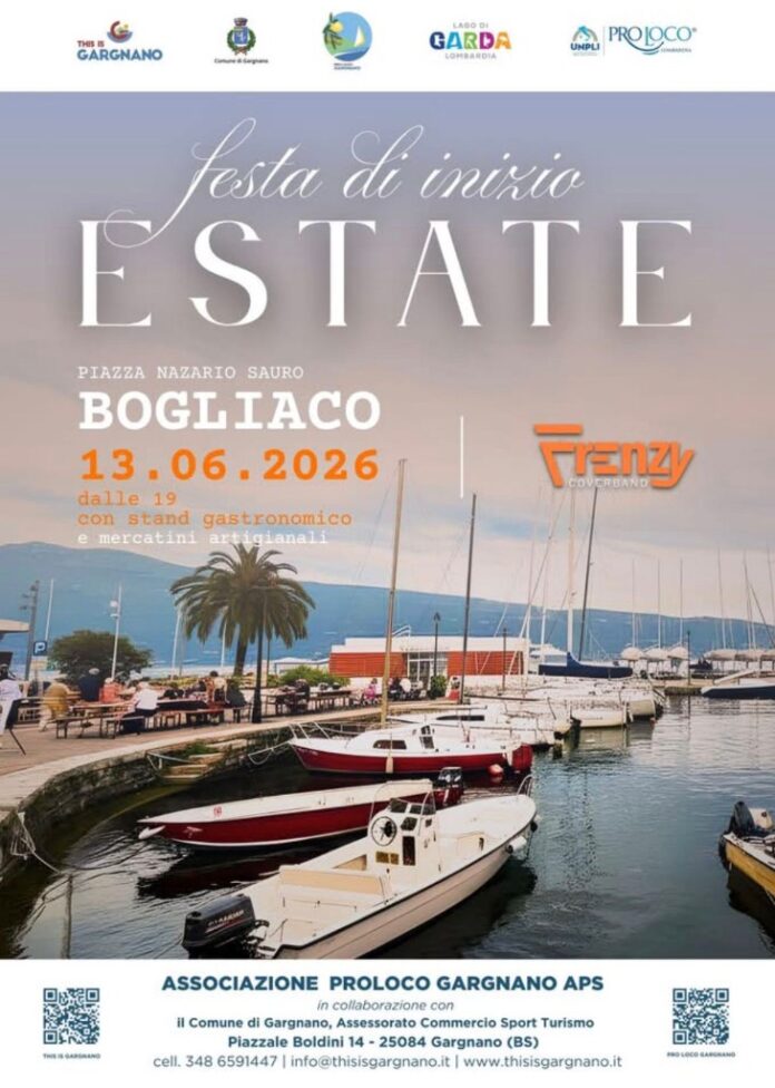 La locandina della Festa di inizio Estate a Bogliaco