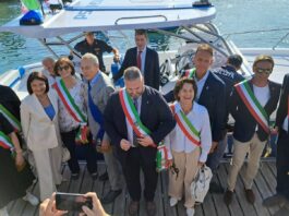 inaugurazione imbarcazione peschiera dall alto