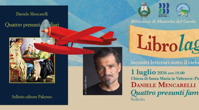 Daniele Mencarelli ospite a LibroLago con “Quattro presunti familiari” Daniele Mencarelli presenta Quattro presunti familiari a LibroLago