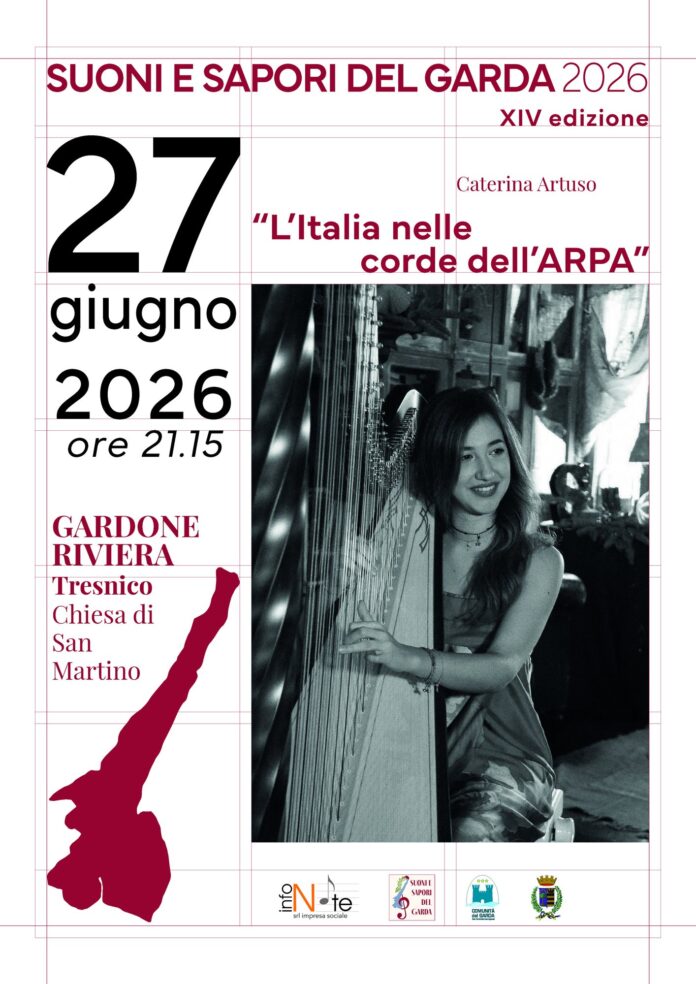 Locandina del concerto L'Italia nelle corde dell'arpa a Tresnico