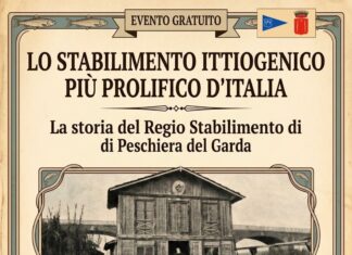 Locandina della serata dedicata allo Stabilimento Ittiogenico di Peschiera del Garda
