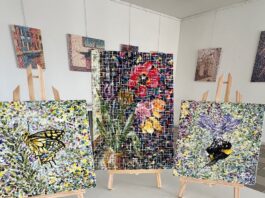 Alessandra Garzetti in mostra a Moniga del Garda con Trama Percettiva Trama Percettiva a Moniga del Garda