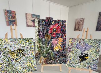 Alessandra Garzetti in mostra a Moniga del Garda con Trama Percettiva Trama Percettiva a Moniga del Garda