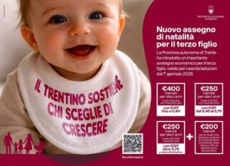 Assegno di natalità per il terzo figlio: domande dal 15 luglio Locandina istituzionale sull'assegno di natalità per il terzo figlio