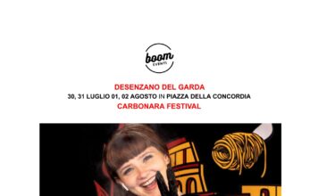 Carbonara Festival 2026: la cucina romana conquista Piazza della Concordia a Desenzano del Garda Locandina di Carbonara Festival 2026: la cucina romana conquista Piazza della Concordia a Desenzano del Garda