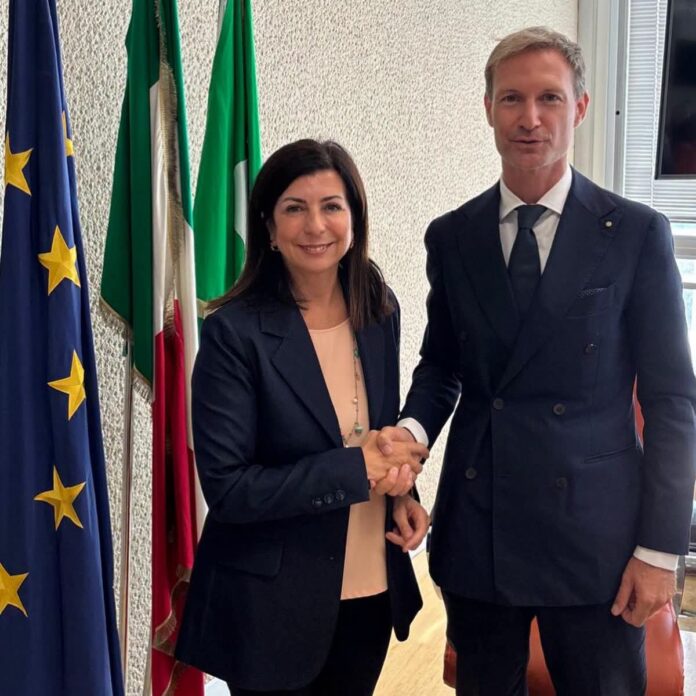 Claudia Carzeri dopo l'elezione alla presidenza della Commissione PNRR