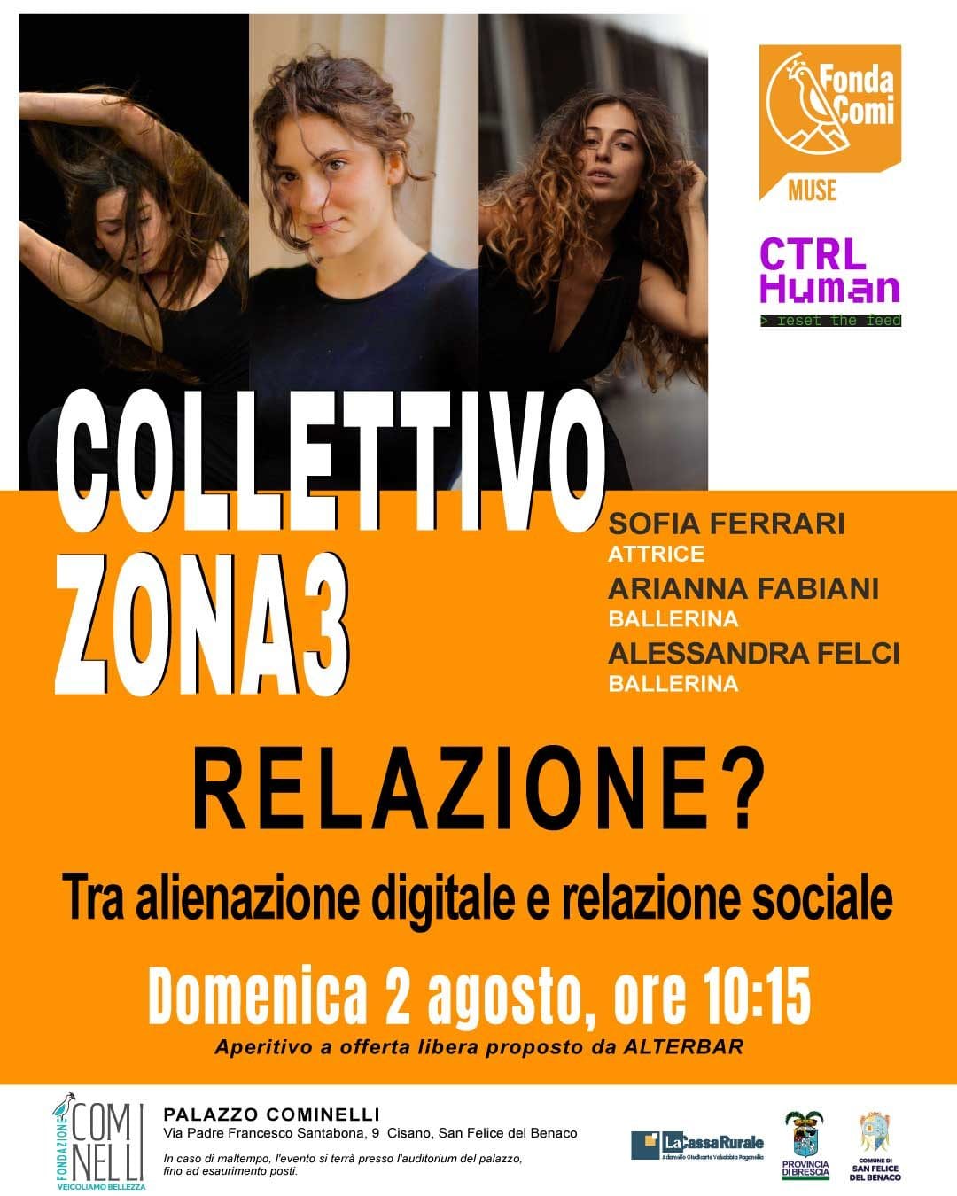 Ctrl Human a San Felice del Benaco, due incontri a Palazzo Cominelli 1 Collettivo Zona3 per Ctrl Human a Palazzo Cominelli