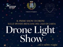 Locandina del Drone Light Show di Gargnano